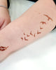 Șablon "Păsări" pentru tatuaje temporare cu henna