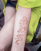 Kit "Arabescuri mână" tatuaje temporare cu henna și șabloane