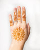 Kit henna "Mandala mână" tatuaje temporare cu henna și șabloane