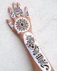 Kit "Mandala și arabescuri mână" tatuaje temporare cu henna și șabloane