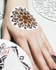 Mini kit henna "Mandala" tatuaj temporar cu henna și șablon
