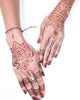 Kit "Triunghi marocan cu benzi mână" tatuaje temporare cu henna și șabloane