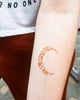 Șablon "Semilună tribală" pentru tatuaje temporare cu henna