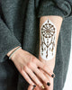 Șablon "Dreamcatcher" pentru tatuaje temporare cu henna