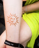 Șablon "Soare cu zâmbet" pentru tatuaje temporare cu henna