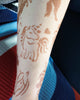 Șablon "Unicorn cu inimioară" pentru tatuaje temporare cu henna